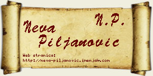 Neva Piljanović vizit kartica